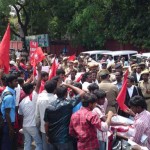 பாசிச ஜெயாவின் கல்விக் கொள்ளை அறிக்கை எரிப்பு!