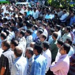 மங்களூர் வங்கி ஊழியர் போராட்டம்