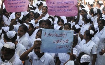 கீழ்ப்பாக்கம் செவிலியர் பயிற்சி மாணவர்கள் ஆர்ப்பாட்டம் கீழ்ப்பாக்கம் செவிலியர் பயிற்சி மாணவர்கள் ஆர்ப்பாட்டம்
