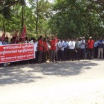 தோழர் பரசுராமன் மாவட்டத் தலைவர் உரையாற்றுகிறார்