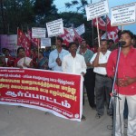 நன்றியுரையாற்றும் அஞ்செட்டி பகுதி வி.வி.மு தோழர் முனியப்பன்