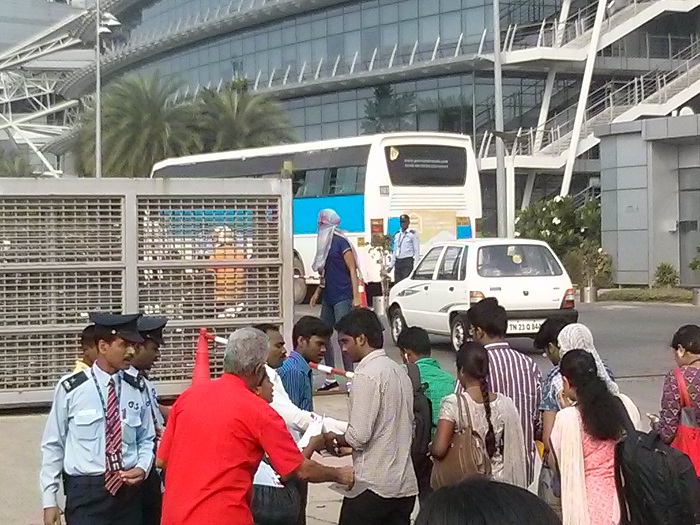 NDLF action in Chennai TCS (3)