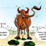 ஜல்லிக்கட்டு : பா.ஜ.கவின் அரசியல் கழிவுகள் – கேலிச்சித்திரம்