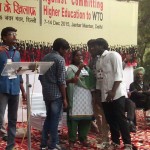 மோடி அரசின் கல்விக் கொள்ளையை எதிர்த்து பு.மா.இ.மு தில்லியில் போராட்டம்