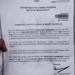 rohith caste certificate
