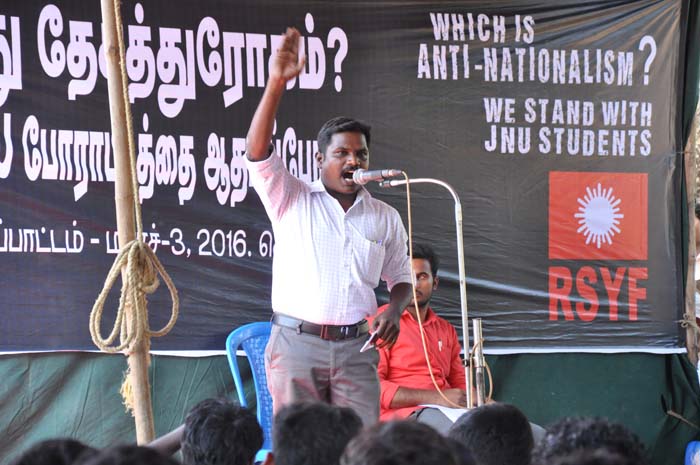தோழர். கணேசன், மாநில ஒருங்கிணைப்பாளர், புமாஇமு, தமிழ்நாடு.
