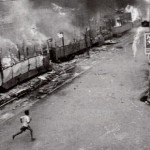 Activists of the CPI’s student wing burnt trams in calcutta 4.9.1962