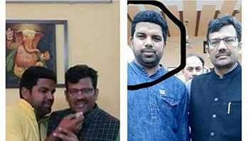 லக்கா என்று அழைக்கப்படும் பா.ஜ.க. இளைஞர் அணி துணை தலைவர் - கடந்த வருடம் போதை வழக்கில் கைது செய்யப்பட்டுள்ளார்