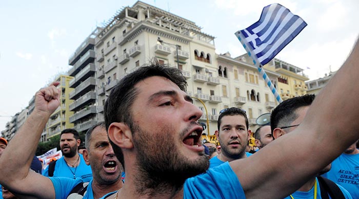 Greece protest