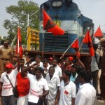 mathurai rail blockead 4