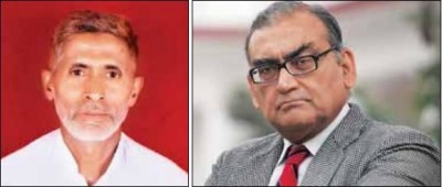 இந்து மதவெறிக் கும்பலால் அடித்துக் கொல்லப்பட்ட முகம்மது அக்லக் (இடது) மற்றும் அக்கொலை வழக்கு இந்து மதவெறிக் கும்பலுக்குச் சாதகமாக நடத்தப்படுவதை அம்பலப்படுத்திய முன்னாள் உச்ச நீதிமன்ற நீதிபதி மார்க்கண்டேய கட்ஜு