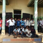 Kumbakonam Government Arts college students support farmers (5)