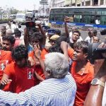 Trichy rss mohan bagawat effigy burnt (18)