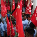 Vel Biscuits pondy NDLF Protest (2)