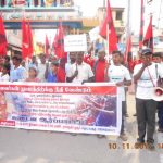 நன்றியுரையாற்றும் தோழர் காந்தராஜ்