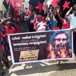 Trichy Raja effigy burn (1)