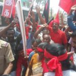 Trichy Raja effigy burn (14)