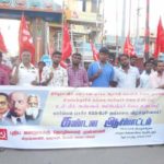 கண்டன உரையாற்றும் தோழர் பரசுராமன்