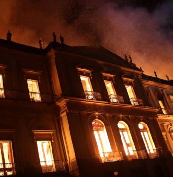 பிரேசில் தேசிய அருங்காட்சியகம் தீ விபத்து !