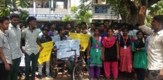 Cuddlore-RSYF-Cauvery-Water-Protest