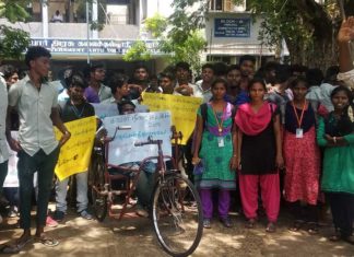 Cuddlore-RSYF-Cauvery-Water-Protest