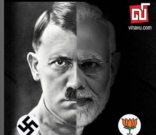 எனது தேசத்தை வெறுக்காதீர்கள் ! அடால்ஃப் மோடி | கேலிச்சித்திரம்