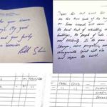 rahul gandhi hand writing