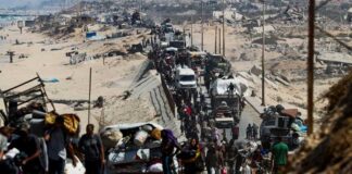 காசா நகரத்திலிருந்து வெளியேற்றப்படும் இலட்சக்கணக்கான பாலஸ்தீனியர்கள்