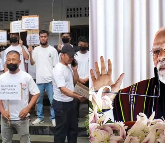 மணிப்பூர் மக்களால் புறக்கணிக்கப்பட்ட மோடி!