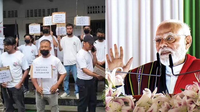 Manipur-Protest-against-modi-visit