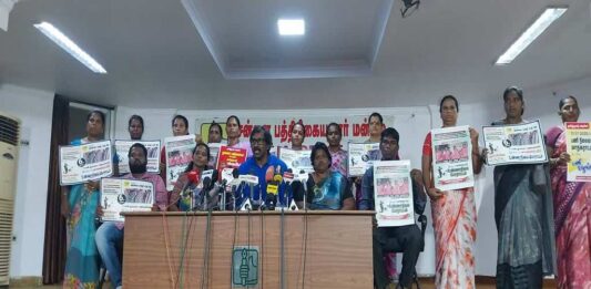 வேண்டாம் தனியார்மயம்!: நூறு நாட்களைக் கடந்து தொடரும் தூய்மைப் பணியாளர்கள் போராட்டம்!