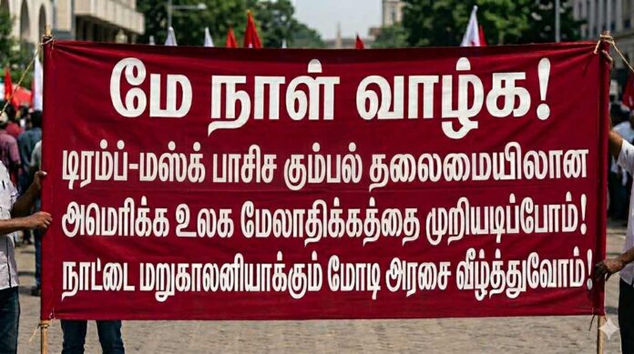 மே 1, 2026: தமிழ்நாடு – புதுச்சேரி முழுவதும் பேரணி, ஆர்ப்பாட்டம்
