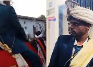 ம.பி: குதிரை ஊர்வலம் சென்ற தலித் மணமகனைத் தாக்கிய ஆதிக்கச் சாதிவெறியர்கள்!