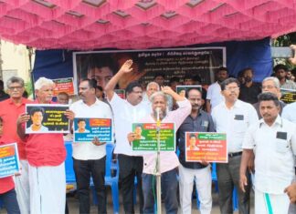 ஆகாஷ் கொட்டடிப் படுகொலை: மதுரையில் ஜனநாயக சக்திகள் ஆர்ப்பாட்டம்