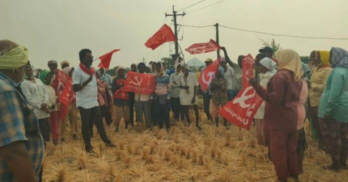 Protest-against-VBGRAMG-and-repeal-of-MGNREGA