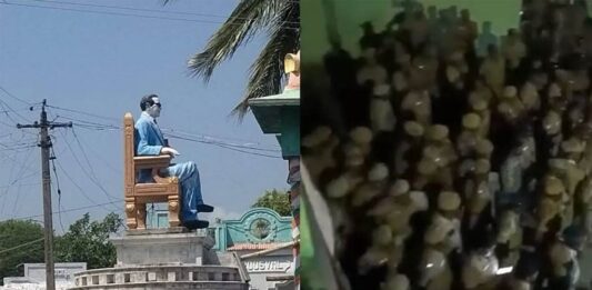 சேலம்: கெங்கவல்லி ஒன்றியம் ஒதியத்தூரில் அம்பேத்கர் சிலை திறப்பதைத் தடுக்கும் சாதிவெறியர்கள்