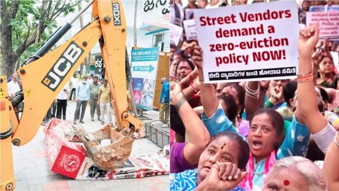 Karnataka-Bengaluru-street-vendor-evictions-Congress-govt