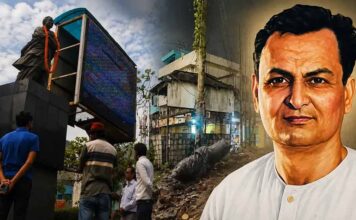 மேற்குவங்கம்: மார்க்சிய ஆய்வாளர் ராகுல் சாங்கிருத்தியாயன் சிலையை அகற்றிய காவி கும்பல்