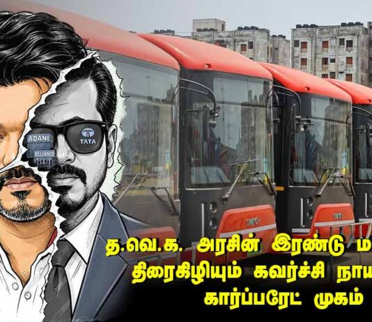 த.வெ.க. அரசின் இரண்டு மாத ஆட்சி: திரைகிழியும் கவர்ச்சி நாயகனின் கார்ப்பரேட் முகம்