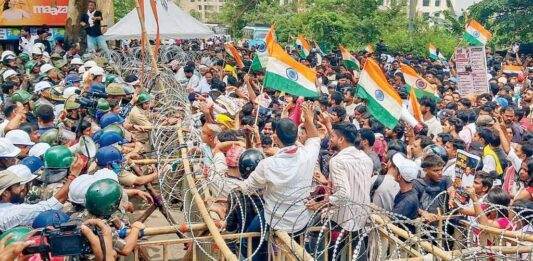 ஜார்க்கண்ட் மாணவர்களின் எழுச்சிமிகு சட்டமன்ற முற்றுகைப் போராட்டம்!